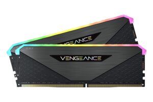 Corsair CMN16GX4M2Z3600C16 VEngsEANCE RGB RT 16GB (2x8GB) DDR4 3600 (PC4-28800) C16 1.35V Desktop Memory,Black