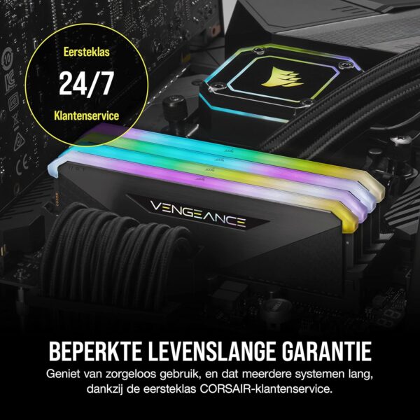 Corsair CMN16GX4M2Z3600C16 VEngsEANCE RGB RT 16GB (2x8GB) DDR4 3600 (PC4-28800) C16 1.35V Desktop Memory,Black