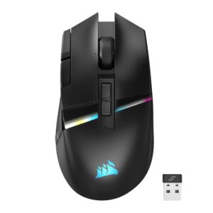 CORSAIR DARKSTAR WIRELESS MMO/MOBA Gaming Mouse - 26,000 DPI - 15 Programmable Buttons - Voltage Reducing Design - Long Battery Life - Black