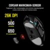 CORSAIR DARKSTAR WIRELESS MMO/MOBA Gaming Mouse - 26,000 DPI - 15 Programmable Buttons - Voltage Reducing Design - Long Battery Life - Black