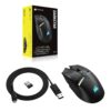 CORSAIR DARKSTAR WIRELESS MMO/MOBA Gaming Mouse - 26,000 DPI - 15 Programmable Buttons - Voltage Reducing Design - Long Battery Life - Black