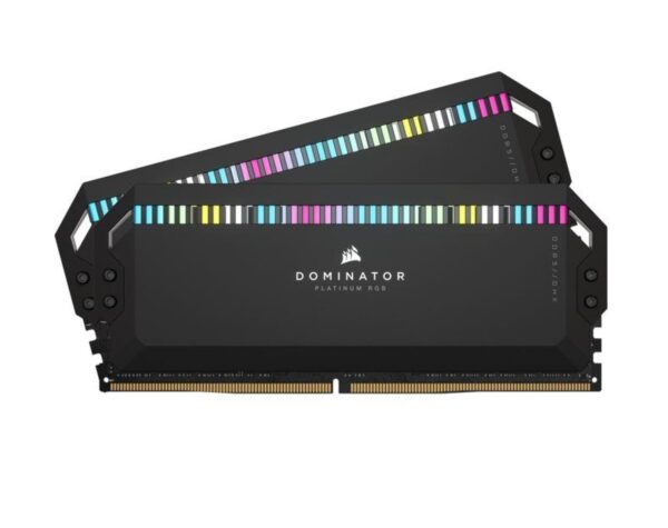 Corsair DOMINATOR PLATINUM DDR5 32GB (2 x 16GB) DDR5 5600MHz C36 Desktop Arbeitsspeicher (Onboard Voltage Control, Patented CORSAIR DHX Cooling, 12 Ultra-Bright CAPELLIX RGB...