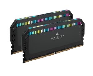 Corsair DOMINATOR PLATINUM DDR5 32GB (2 x 16GB) DDR5 5600MHz C36 Desktop Arbeitsspeicher (Onboard Voltage Control, Patented CORSAIR DHX Cooling, 12 Ultra-Bright CAPELLIX RGB...