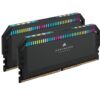 Corsair DOMINATOR PLATINUM RGB DDR5 32GB (2x16GB) 5200MHz C40 Desktop Arbeitsspeicher (Onboard Voltage Control, Patented CORSAIR DHX Cooling, 12 Ultra-Bright CAPELLIX RGB LEDs)...
