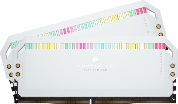 Corsair DOMINATOR PLATINUM RGB DDR5 32GB (2x16GB) 5200MHz C40 Desktop Arbeitsspeicher (Onboard Voltage Control, Patented CORSAIR DHX Cooling, 12 Ultra-Bright CAPELLIX RGB LEDs)...