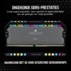 CORSAIR DOMINATOR PLATINUM RGB DDR5 32GB (2x16GB) DDR5 6000MHz CL30 AMD EXPO Intel XMP iCUE Compatible Computer Memory – Grey (CMT32GX5M2B6000Z30K)
