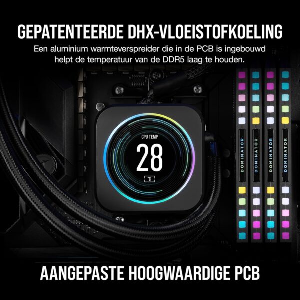 CORSAIR DOMINATOR PLATINUM RGB DDR5 32GB (2x16GB) DDR5 6000MHz CL30 AMD EXPO Intel XMP iCUE Compatible Computer Memory – Grey (CMT32GX5M2B6000Z30K)