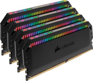 Corsair DOMINATOR PLATINUM RGB High Performance Desktop Memory Kit DDR4 4 x 16 GB, 3600 MHz, Black