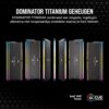 CORSAIR DOMINATOR TITANIUM RGB DDR5 RAM 64GB (2x32GB) DDR5 6600MHz CL32 Intel XMP iCUE Compatible Computer Memory - Black (CMP64GX5M2X6600C32)
