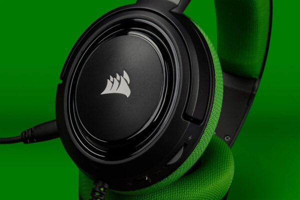 Corsair HS35 Stereo Gaming Headset (50 mm Neodymium luidsprekers, Afneembare unidirectionele microfoon, Vederlicht design, voor PC, XBOXOne, PS4, Nintendo Switch en mobiele...