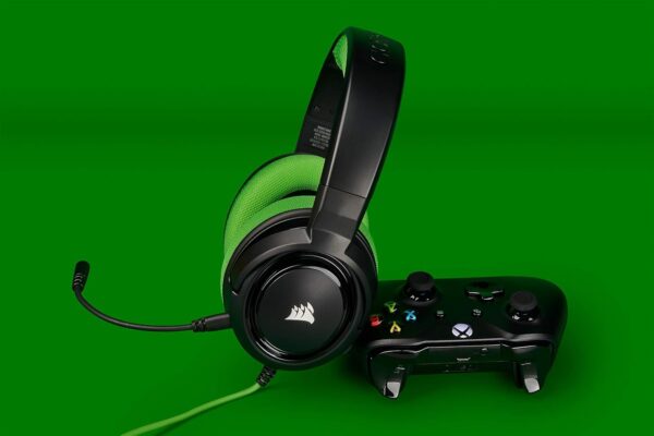 Corsair HS35 Stereo Gaming Headset (50 mm Neodymium luidsprekers, Afneembare unidirectionele microfoon, Vederlicht design, voor PC, XBOXOne, PS4, Nintendo Switch en mobiele...