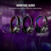 CORSAIR HS35 v2 Multiplatform Bedrade Gamingheadset – Flexibele Omnidirectionele Microfoon – Universele 3,5 mm-Aansluiting – PC, Mac, PS5, PS4, Xbox, Nintendo Switch, Mobiel –...