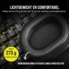 Corsair HS55 SURROUND Gamingheadset (Kunstlederen oorschelpen van traagschuim, Dolby Audio 7.1 surround sound op PC en Mac, Omnidirectionele microfoon, Multi-platform...