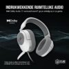 Corsair HS55 SURROUND Gamingheadset (Kunstlederen oorschelpen van traagschuim, Dolby Audio 7.1 surround sound op PC en Mac, Omnidirectionele microfoon, Multi-platform...