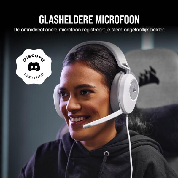 Corsair HS65 SURROUND Gamingheadset (Kunstlederen Oorschelpen van Traagschuim, Dolby Audio 7.1 Surround Sound op PC en Mac, SonarWorks SoundID, Compatibiliteit met Meerdere...