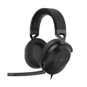 Corsair HS65 SURROUND Gamingheadset (Kunstlederen Oorschelpen van Traagschuim, Dolby Audio 7.1 Surround Sound op PC en Mac, SonarWorks SoundID, Compatibiliteit met Meerdere...