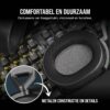 Corsair HS65 SURROUND Gamingheadset (Kunstlederen Oorschelpen van Traagschuim, Dolby Audio 7.1 Surround Sound op PC en Mac, SonarWorks SoundID, Compatibiliteit met Meerdere...
