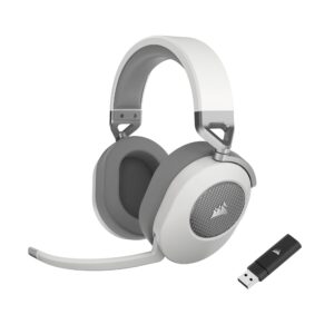 Corsair HS65 WIRELESS Gaming Headset - 2,4 GHz Draadloze of Bluetooth-Verbinding met een Lage Latentie, Dolby® Audio 7.1 Surround Sound, Lichtgewicht, Omnidirectionele Microfoon...