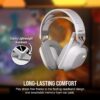 CORSAIR HS80 MAX WIRELESS Multiplatform Gaming Headset met Bluetooth – Dolby Atmos – Microfoon van Uitzendkwaliteit – iCUE Compatibel – PC, Mac, PS5, PS4, Mobiel – Wit