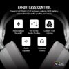 CORSAIR HS80 MAX WIRELESS Multiplatform Gaming Headset met Bluetooth – Dolby Atmos – Microfoon van Uitzendkwaliteit – iCUE Compatibel – PC, Mac, PS5, PS4, Mobiel – Wit