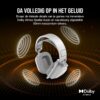 CORSAIR HS80 MAX WIRELESS Multiplatform Gaming Headset met Bluetooth - Dolby Atmos - Microfoon van Uitzendkwaliteit - iCUE Compatibel - PC, Mac, PS5, PS4, Mobiel - Wit