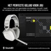 CORSAIR HS80 MAX WIRELESS Multiplatform Gaming Headset met Bluetooth - Dolby Atmos - Microfoon van Uitzendkwaliteit - iCUE Compatibel - PC, Mac, PS5, PS4, Mobiel - Wit