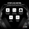 CORSAIR HS80 MAX WIRELESS Multiplatform Gaming Headset met Bluetooth – Dolby Atmos – Microfoon van Uitzendkwaliteit – iCUE Compatibel – PC, Mac, PS5, PS4, Mobiel – Staalgrijs