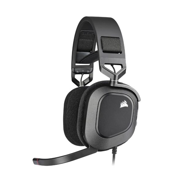 Corsair HS80 RGB USB Premium Gamingheadset met Dolby 7.1 Surround Sound (Microfoon van Uitzendkwaliteit, Oorschelpen van Traagschuim, Hifi-Geluid, Robuuste Constructie) Wit