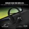 Corsair HS80 RGB WIRELESS Gamingheadset met Ruimtelijke Audio (Lage Latentie, Draadloze compatibiliteit met PS5 en PS4) Zwart & Corsair St100 RGB Premium-headsetstandaard met...