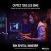 Corsair HS80 RGB WIRELESS Gamingheadset met Ruimtelijke Audio (Lage Latentie, Draadloze compatibiliteit met PS5 en PS4) Zwart & Corsair St100 RGB Premium-headsetstandaard met...
