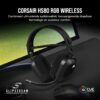 Corsair HS80 RGB WIRELESS Hoogwaardige Gamingheadset met Ruimtelijke Audio (Lage Latentie, Omnidirectionele Microfoon, Batterijduur van wel 20 uur, Draadloze compatibiliteit met...