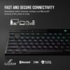 Corsair K100 RGB AIR Wireless Ultra-Thin Mechanical Gaming Keyboard, Cherry ULP Tactile - schwarz, D
