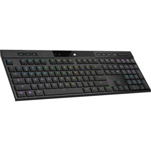 Corsair K100 RGB AIR Wireless Ultra-Thin Mechanical Gaming Keyboard, Cherry ULP Tactile - schwarz, D