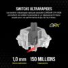 Corsair K100 RGB Gaming Keyboard (OPX Optical Mechanical Switches: Ultra-Fast and Linear, PBT Dual Injection Keys, Elgato Stream Deck Integration) AZERTY, Black