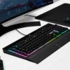 Corsair K55 RGB PRO Wired Membrane Gaming Keyboard (Dynamic RGB Backlit, 6 Macro Keys with Elgato Software Integration, IP42 Protection from Dust and Splash) QWERTZ, Black