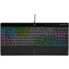 Corsair K55 RGB PRO XT Wired Membrane Gaming Keyboard (Dynamic RGB Backlit, 6 Macro Keys with Elgato Software Integration, IP42 Dust and Splash Waterproof) QWERTZ, Black