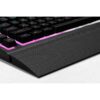 Corsair K55 RGB PRO XT Wired Membrane Gaming Keyboard (Dynamic RGB Backlit, 6 Macro Keys with Elgato Software Integration, IP42 Dust and Splash Waterproof) QWERTZ, Black