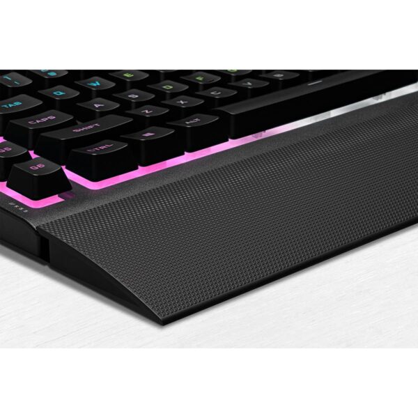 Corsair K55 RGB PRO XT Wired Membrane Gaming Keyboard (Dynamic RGB Backlit, 6 Macro Keys with Elgato Software Integration, IP42 Dust and Splash Waterproof) QWERTZ, Black