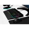 Corsair K55 RGB PRO XT Wired Membrane Gaming Keyboard (Dynamic RGB Backlit, 6 Macro Keys with Elgato Software Integration, IP42 Dust and Splash Waterproof) QWERTZ, Black