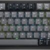 Corsair K65 Plus Wireless 75% RGB hot-swappable mechanical gaming keyboard - linear switches MLX red pre-lubricated - PBT keycaps - AZERTY FR - black