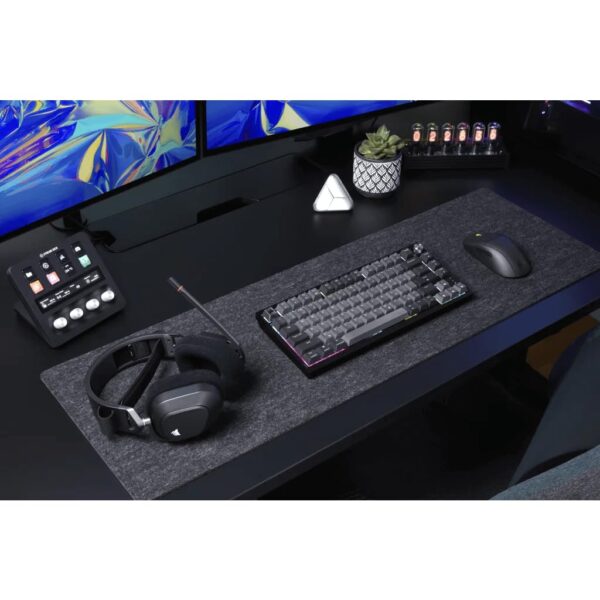 Corsair K65 Plus Wireless 75% RGB hot-swappable mechanical gaming keyboard - linear switches MLX red pre-lubricated - PBT keycaps - AZERTY FR - black