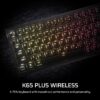 CORSAIR K65 PLUS WIRELESS 75% RGB Hot-Swappable Mechanical Gaming Keyboard – Pre-lubricated Tactile CORSAIR MLX Fusion Switches – Two Layers Noise Reduction – PBT Keycaps –...