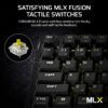 CORSAIR K65 PLUS WIRELESS 75% RGB Hot-Swappable Mechanical Gaming Keyboard – Pre-lubricated Tactile CORSAIR MLX Fusion Switches – Two Layers Noise Reduction – PBT Keycaps –...