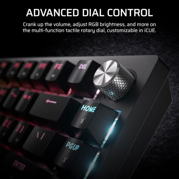 CORSAIR K65 PLUS WIRELESS 75% RGB Hot-Swappable Mechanical Gaming Keyboard – Pre-lubricated Tactile CORSAIR MLX Fusion Switches – Two Layers Noise Reduction – PBT Keycaps –...