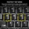 CORSAIR K70 CORE RGB Mechanical Wired Gaming Keyboard with Palm Rest – Pre-Lubricated MLX Red Linear Switches, SOCD, ABS Double-Shot Keycaps, Noise Reducing, QWERTY NA – Black