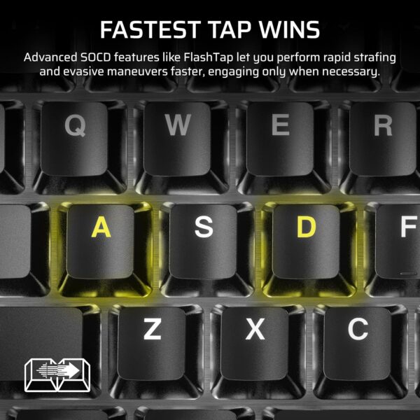 CORSAIR K70 CORE RGB Mechanical Wired Gaming Keyboard with Palm Rest – Pre-Lubricated MLX Red Linear Switches, SOCD, ABS Double-Shot Keycaps, Noise Reducing, QWERTY NA – Black