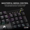 CORSAIR K70 CORE RGB Mechanical Wired Gaming Keyboard with Palm Rest – Pre-Lubricated MLX Red Linear Switches, SOCD, ABS Double-Shot Keycaps, Noise Reducing, QWERTY NA – Black