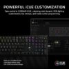 CORSAIR K70 CORE RGB Mechanical Wired Gaming Keyboard with Palm Rest – Pre-Lubricated MLX Red Linear Switches, SOCD, ABS Double-Shot Keycaps, Noise Reducing, QWERTY NA – Black