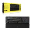 CORSAIR K70 CORE RGB Mechanical Wired Gaming Keyboard with Palm Rest – Pre-Lubricated MLX Red Linear Switches, SOCD, ABS Double-Shot Keycaps, Noise Reducing, QWERTY NA – Black