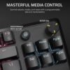 Corsair K70 Core TKL RGB Tenkeyless Mechanical Gaming Keyboard, MLX Red V2, Pre-Lubricated, Acoustic Cushioning, ABS Covers, QWERTY ES - Black